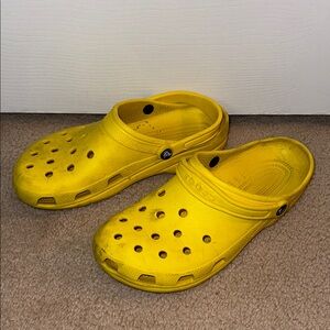 CROCS Yellow Sandals Sz 11